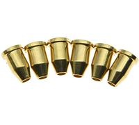 6pcs Gold Guitar String Through Body Ferrule 1/4"(6.35mm) String Ferrules for Telecaster 6pcs Gold