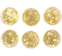 6Pcs Gold Marbles Glow in The Dark Marbles for Glass Glass Ball Luminous Ball Runs for Marble Games DIY and Home Decoration Dice and Marble Games(12mm/0.47in)