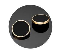 6Pcs Gold Shank Buttons Black White, Unisex Coat Sewing Buttons (11,25mm),Black,15mm 6Pcs