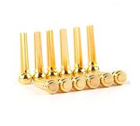 6pcs Golden Copper Guitar Bridge Pins for Ukulele Classical Guitar