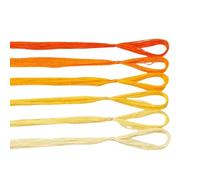 6PCS Gradient Yellow Threads 20M Silk Embroidery Threads for Sewing/Knitting/Cross Stitch