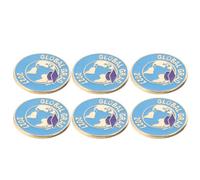 6pcs Graduation Metal Pin with Enamel Finish for Students | Etched Alloy Detail, Secure Clasp and Embossed Year, Lapel or Cap Display for Daily Wear