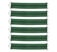 6PCS Gravity Chair Replacement Reinforced Belts, Sunlounger Elastic Cord Lace, Bungee Cords with Hooks, Patio Recliner Chair Repair Kit Lounge Chair Belts, Chair Repair Parts Accessories(green)