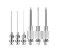 6Pcs GreaseGun Needle Nozzle Kit,3 Grease Needle Dispensers&3 Grease Injector Needles,GreaseGun Tip Adapter Fitting Tool