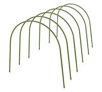 æ- 6Pcs Greenhouse Hoops Plant Hoop Support Grow Tunnel Support Hoops with Plastic Coated Plant Supports for Garden Fabric