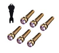 6PCS Guitar Bridge Pin Guitar String Peg offers a metal texture of mocans for beginners and professional musicians Metal Guitar Bridge Pin