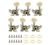 6PCS Guitar Headstock Tuners Electric Guitar Tuning Keys Tailpiece Pegs Alloy Texture For Precise Tuning Pegs
