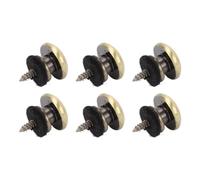 6pcs Guitar Strap Buttons Iron Guitar Strap End Pins Smoothly Guitar Strap Peg for Acoustic Classical and Electric Guitars (Bronze)