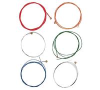 6PCS Guitar String Kit, Acoustic Guitar String Replacement Tool, Colourful Steel Strings for Guitar with Smooth Surface, Durable Musical Instrument Accessory for Beginners and Prof