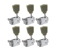 6Pcs Guitar String Tuning Pegs Semi Closed Keys Machines Head Tuners for Guitar and Bass