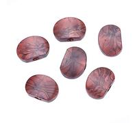 6pcs Guitar Tuning Peg Buttons, Machine Heads Music Instrument Accessory Acrylic Buttons for Guitar(Oval brown agate)