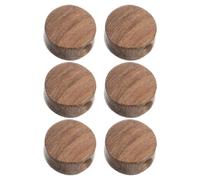 6pcs Guitar Tuning Peg Buttons Small round Coffee Acacia Metal | Easy Installation, Enhanced Tuning Accuracy, Ergonomic Feel, Universal Fit for Acoustic and Classical Guitars