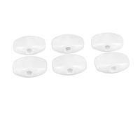 6PCs Guitar -tuning PEG Buttons with First -class Plastic Material, Easy to Install Comfortable Grip Tuner Buttons for Acoustic Electrogitarians (White)