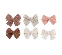 6Pcs Hair Bands Photography Props Infant Headwear Baby Bowknot Headband Hair Accessories Toddler Newborn Hairbands