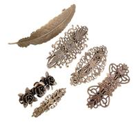 6pcs Hair Clip Copper European Style Vintage for Women