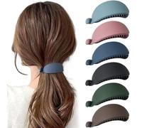 6Pcs Hair Clip, Strong Hold Flat Claw Clip, Matte Texture Hair Accessories for Women & Girls..