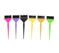 6pcs Hair Dye Brush Set | Multicolor Blending & Long Tail Design for Salon/Home Use | Soft Nylon Fibers & Secure - Grip Handle | ABS Sturdy Coloring Tool
