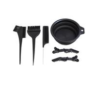 6pcs Hair Dye Set Hair Colouring Tools Tinting Brush Mixing Bowl Double-Sided Coloring Comb Crocodile Hair Clips Pin Tail Comb