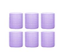 6pcs Hair Rollers Self Grip Holding Self-Adhesive Air Bangs Curling Roller Hair Clips Comb DIY Hair Curling Tools Hair Curlers(Purple,3.0cm)