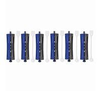 6Pcs Hair Rollers Wave Heat Perm Rod Hair Clip Curlers Hairdressing Tool with Rubber Band Professional Universal Sizes for Salon or Home Use (Number 3(14 X 2.9 X 2cm / 5.5 X 1.1 X 0.8in))