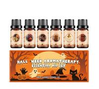 6PCS Hal/loween Essential Oils Set,Hal/loween Fragrance Oil,Pumpkin Spice,Candles and Soap Making,Be Able to Mix by Oneself,Suitable for Most Occasions,Different Scents,Mild Formula Not Irritate Nose