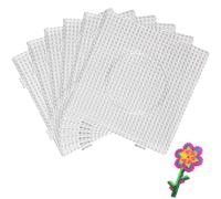 6Pcs Hama Beads Pegboard Set - Large Square Clear Bead Boards for Craft Activities