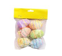 6Pcs Handicraft Egg Easter Holiday House Ornament Easter Basket Stuffing Eggs With Lanyard Day Patio Landscape Egg Decoration For The Home Decorations Ornaments Decorations Outdoor For Table Tree
