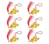 6pcs Hanging Ornament Plastic Lightweight for Branches Windows | Festive Lunar New Year Décor, Indoor-outdoor Use, Bright Colors, Elegant Traditional Style, Easy to Hang
