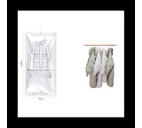 6PCS Hanging Vacuum Storage Bags for Clothes Vacuum Space Saver Bags for Clothes with Hanger Hook