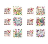 6PCS Happy Easter DIY Rhinestone Diamond Art Mosaic Postcards with Envelopes Diamond Art Painting Greeting Card Kit for Birthdays Thanksgiving & Special Occasion (H056)