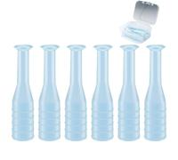 6PCS Hard Contact Lens Remover Tool with Storage Box Contact Lens Case Inserts Removes Reusable Suction Cup Remover Contact Plunger Eye Contact Remover for RGP/OK/Hard Lenses Daily Care (blue)
