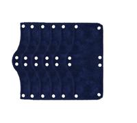 6PCS Hard Hat Sweat Liners,Snap-On Moisture Wicking Bands,Washable and Reusable Nylon Accessories for Construction Safety Helmets (Dark Blue)