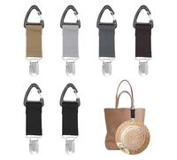 6PCS Hat Clips for Travel on Bag, Magnetic Hat Clip for Bag, Elastic Hands-Free Hat Holder Travel Gadgets for Backpack Purse Luggage, Secure Cap Strap Clip, Ideal Beach Accessories for Outdoors