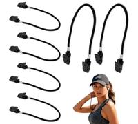 6Pcs Hat Windy Clips, Cap Retainer Clip, Adjustable Hat Strap Clips