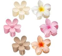 6Pcs Hawaiian Flower Claw Clips Set for Women Girls