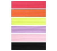 6PCS Headbands for Women & Men, 5cm Stretchy Elastic Head bands Non Slip Sweat Wicking Breathable Hair Bands for Makeup Workout Yoga Running Gym Sports (6 Colors)