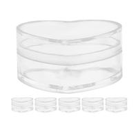 6pcs Heart Shaped Party Box for Small Jewelry and Treats | Ps Material, Portable Storage for Weddings and Celebrations, Safe to Use, Adults