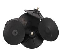 6pcs Heavy Bag Base Suction Cup Stand Replacement with Screws, Black | Silicone and Iron Build, Home Gym Use, Easy Installation, Space Saving, Six Piece Set