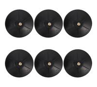 6pcs Heavy Boxing Bag Stand Suction Cup Base Replacement with Nuts | Black Steel Plate and Silicone Parts, Six Nut Set, for Home Use on Glass Surfaces