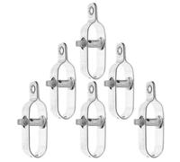 6pcs Heavy Duty Cable Rope Tensioner for Greenhouse Frame Silver | Casting Steel Build, Shrink and Tighten Rope, Lightweight Design, Easy to Use for Rabbit House and Cables