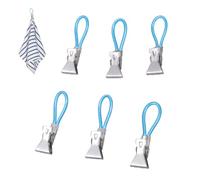 6Pcs Heavy Duty Metal Steel Beach Towel Clip For Outdoor Pool Bath Towels Rustproof Teas Holder Clamps Rustproof Holders