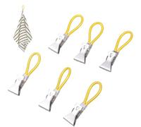 6Pcs Heavy Duty Metal Steel Beach Towel Clip For Outdoor Pool Bath Towels Rustproof Teas Holder Clamps Rustproof Holders
