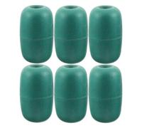6pcs Heavy Duty Oval Fishing Marker Buoy Float Green | PVC Foam Material with Abrasion-resistant Surface, High Visibility for Crabbing Grounds, Suitable for Storms or High Currents