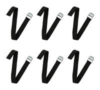 6Pcs Heavy Duty Ratchet Tie Down Straps with Quick Release Cam Buckle - Tensioning Belts for Car, Bicycle, Cargo Trailer & Luggage Carrier