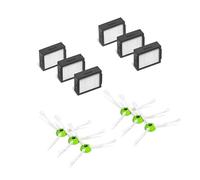6pcs Hepa Filter & 6pcs Side Brush Compatible With IRobot Roomba I7 E5 E6 I Series Vacuum Cleaner Parts