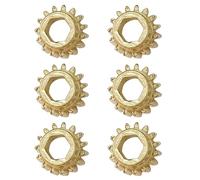 6pcs Hexagonal Shaft Gear Set for Classical Guitar Maintenance Iron Tuning Gear with Metal Texture Guitar Tuning Gear with Nonslip Function