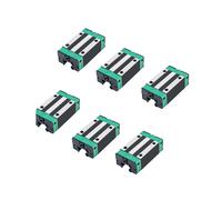 6pcs HGH20CA Linear Slider Bearing HGH20CA Square Bearing Slider Block for HGR20 High Assembly CNC Linear Guide