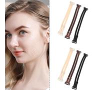 6Pcs High Elastic Facelift Bands Clips Invisible Hairpin Face Lift Tape Band Reusable Adjustable Facelift Bands for Women Girls