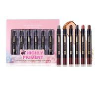 6PCS High-Gloss Fine Shimmer Eyeshadow Stick Set, Waterproof Smudge-Proof Creamy Formula for Dating, Parties, Weddings & Daily Make-Up