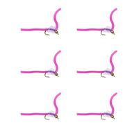 6Pcs High Simulation Artificial Fishing Lure with Bright Wire and Strong Hook Fly Fishing Baits for Most Water Types Aritificial Lure
